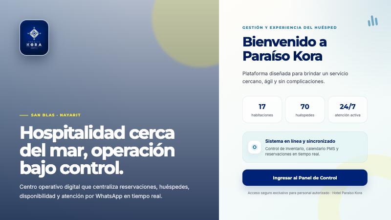 Vista previa de CRM Paraíso Kora