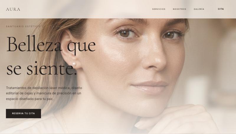 Vista previa de AURA — Centro de Estética